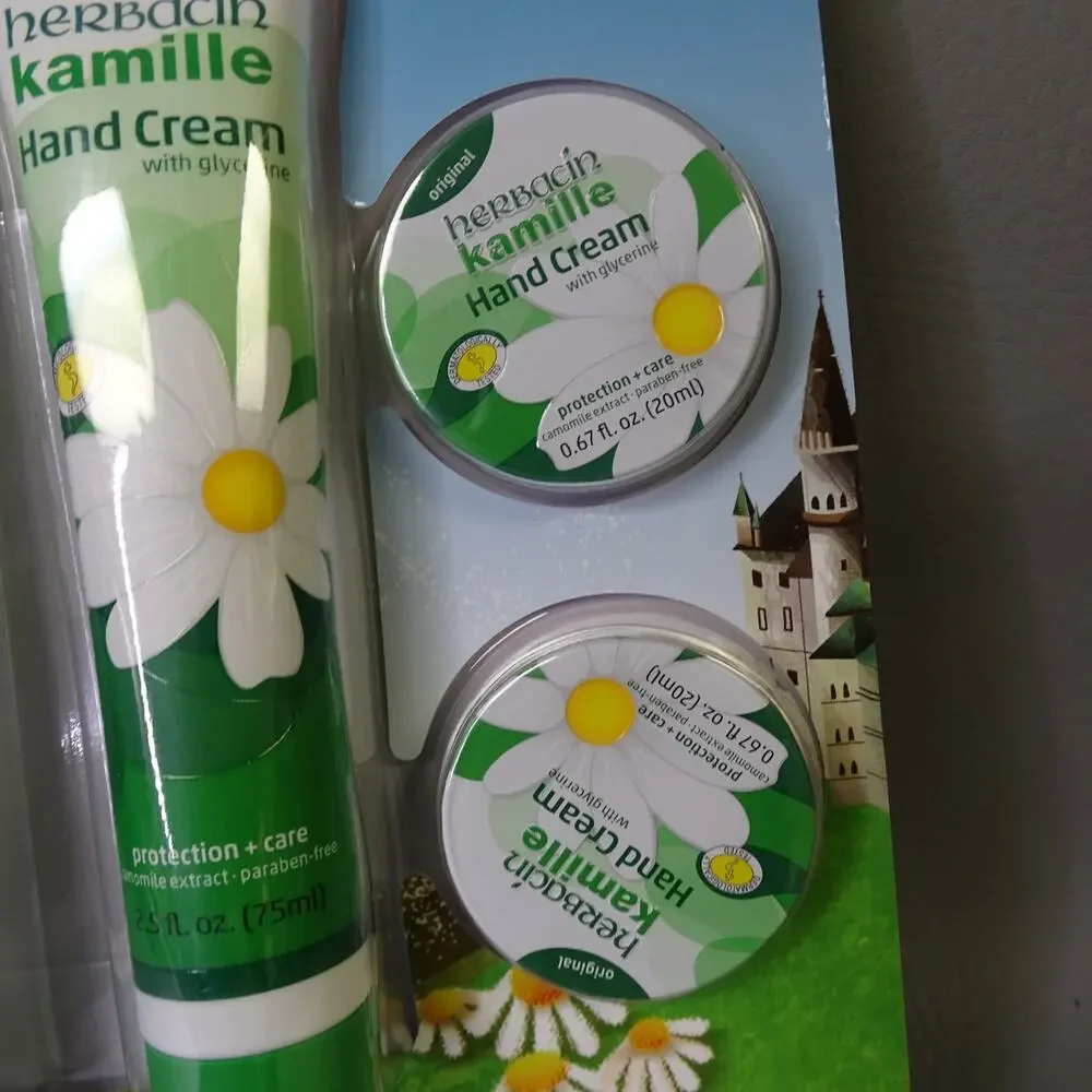 Herbacin Kamille Hand Cream Set 2 Tubes 2 Tins Chamomile & Glycerine Germany